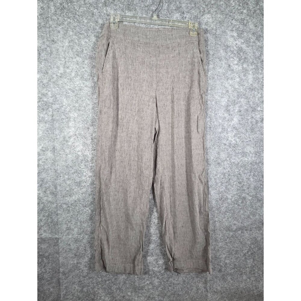 Chico's Women's Casual Pull On Elastic Wasitband Pants Beige Size M Coastal